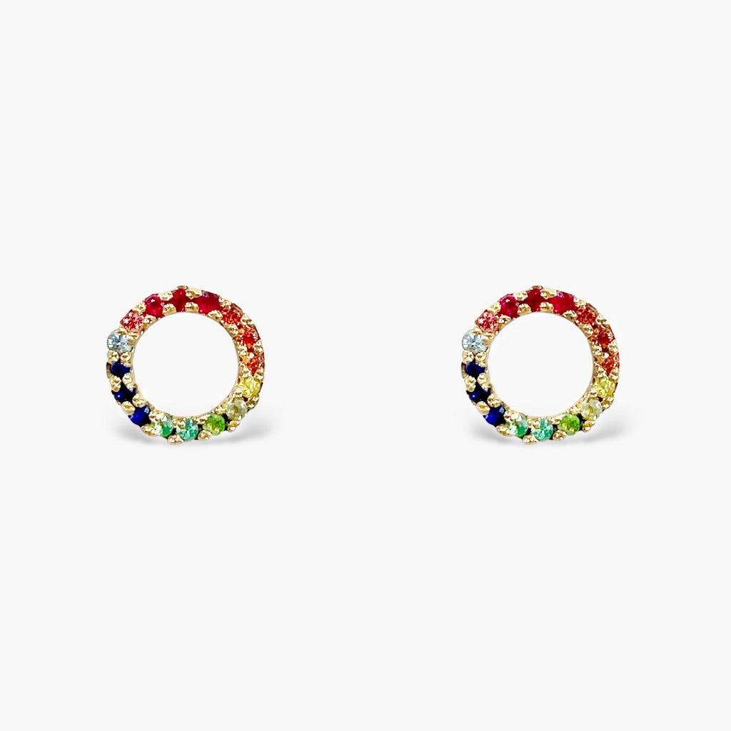 KAORU(カオル)公式｜グリッター ラウンドスタッズ ピアス／K10 10金