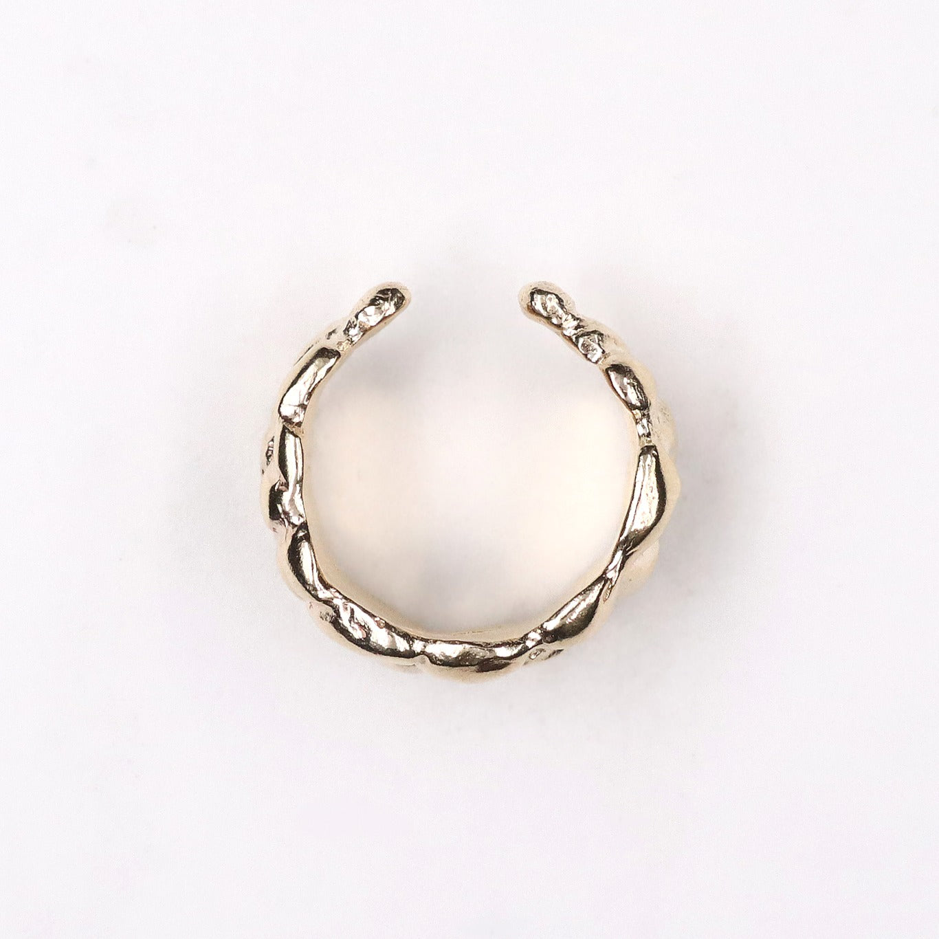 [Made to order] Crossing ear cuff/K10 pink gold
