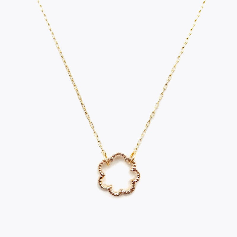 Mimosa necklace/K10 pink gold