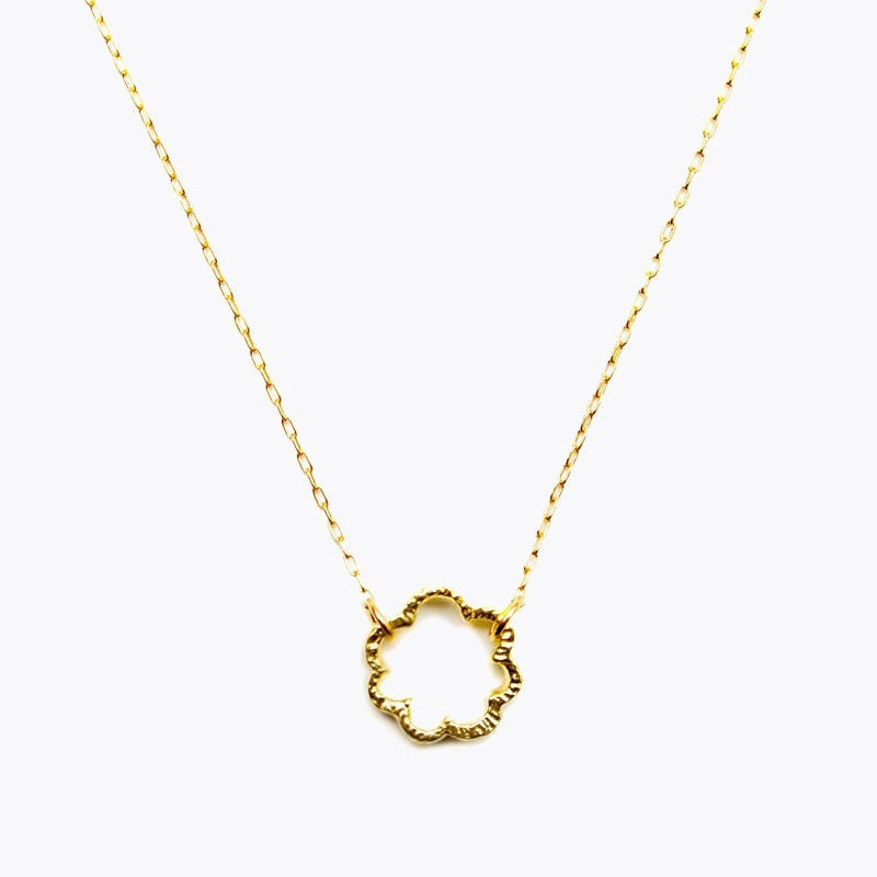 Mimosa necklace/K18 yellow gold