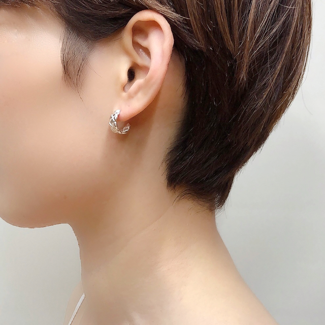 Crossing earrings M/Silver