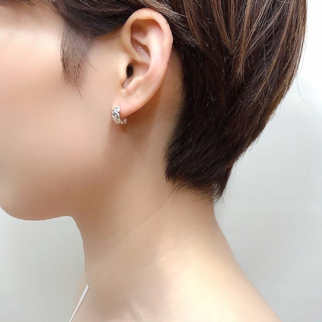 Crossing earrings S/Silver